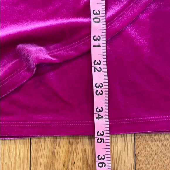 Womens Velvet Faux Wrap Dress Size S Coquette Holiday NYE Event Glam Romantic - Picture 6 of 9